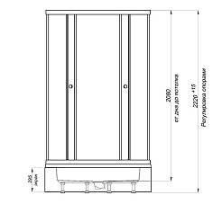 Triton  Душевой уголок Рио №1 90x90 – фотография-2